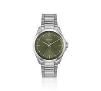 HUGO Seam Montre en acier inoxydable à cadran vert texturé - Style #SEAM, 58733315 Couleur argentée pcs.