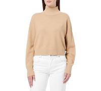 HUGO Sesty_b Pull tricoté, Beige Ouvert 280, S Femme