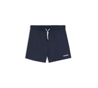 HUGO Short de bain à imprimé logo contrasté - Style HAITI, 50469312 Bleu foncé S