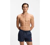 HUGO Short de bain à séchage rapide avec étiquette logo - Style DOMINICA, 50493450 Bleu foncé S