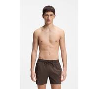 HUGO Short de bain à séchage rapide avec étiquette logo - Style DOMINICA, 50493450 Marron foncé XXL
