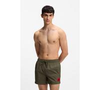 HUGO Short de bain à séchage rapide avec étiquette logo - Style DOMINICA, 50493450 Vert sombre S