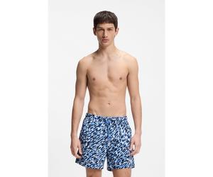 HUGO Short de bain à séchage rapide avec imprimé intégral - Style CALALA, 50510061 Bleu S