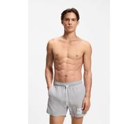 HUGO Short de bain à séchage rapide et logo imprimé empilé - Style PAOLO, 50545464 Gris chiné S