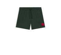 HUGO Short de bain entièrement doublé avec étiquette logotée rouge - Style DOMINICA, 50493450 Vert L