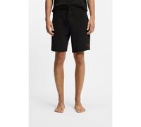 HUGO Short de pyjama gaufré avec logo brodé - Style Austin Shorts, 50532023 Noir L