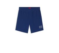 HUGO Short de vêtements de détente en coton stretch à logo imprimé - Style Laze Shorts CW, 50525247 Bleu S