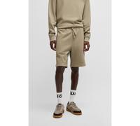 HUGO Short décontracté en molleton de coton à logo imprimé - Style Dayono, 50530696 Brun chiné S