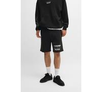 HUGO Short en coton mélangé à imprimé course automobile - Style Dortie, 50531759 Noir XS