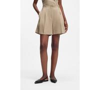 HUGO Short en coton mélangé avec garniture chaîne - Style Henisea-1-W, 50561249 Brun chiné 40