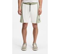 HUGO Short en coton mélangé avec logo brodé - Style Darynto, 50556603 Blanc / Vert S