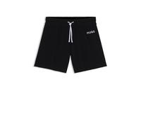 HUGO Short en coton mélangé avec logo - Style BONNIE SHORT, 50515327 Noir L