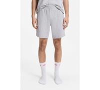 HUGO Short en coton stretch avec logo imprimé encadré - Style Laze Shorts CW, 50525247 Gris chiné S