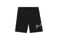 HUGO Short en molleton de coton avec logo artistique - Style Duold, 50539002 Noir M
