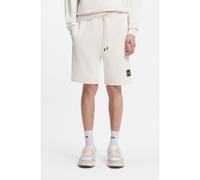 HUGO Short en molleton de coton avec logo écaille de tortue - Style Darix, 50557471 Naturel XL
