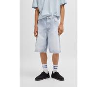 HUGO Short large en denim bleu à rayures - Style Aman, 50534609 bleu clair 31