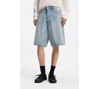 HUGO Short Loose en coton effet flammé - Style MASON/S, 50563304 bleu clair 36