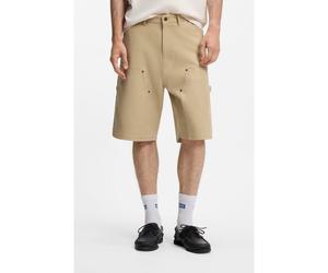 HUGO Short Regular en toile de coton stretch - Style Giron262WS, 50561341 Beige 34