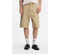 HUGO Short Regular en toile de coton stretch - Style Giron262WS, 50561341 Beige 35