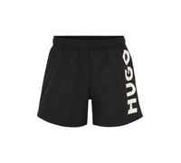 HUGO Shorts de bain 'Abas' noir / blanc cassé, Taille XL
