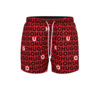HUGO Shorts de bain 'TORTUGA' rouge / rouge sang / noir, Taille XXL