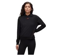 HUGO Shuffle_Hoodie LOUNGEW_Shirt, Noir 1, L Femme