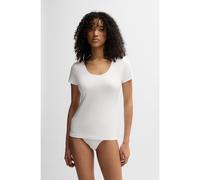 HUGO Slip en coton stretch avec taille logotée - Style BRIEF SPORTY LOGO, 50469643 Blanc S