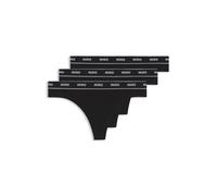 HUGO Slip en coton stretch avec taille logotée - Style TRIPLET THONG STRIPE, 50469681 Noir XXXL