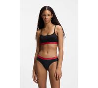 HUGO Slip en coton stretch - Style TRIPLET BRIEF STRIPE, 50469657 Noir XXL