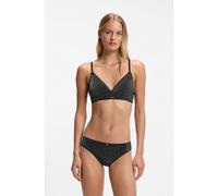 HUGO Slip stretch avec fil métallique et breloque - Style SHINY BRIEF, 50570550 Noir XL
