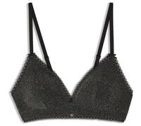 HUGO Soutien-gorge avec breloque en forme de cœur et bretelles ajustables - Style SHINY TRIANGLE P, 50570539 Noir M