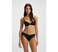HUGO Soutien-gorge en microfibre stretch avec finitions en dentelle - Style T-SHIRT BRA UNIQUE, 50545719 Noir 85C