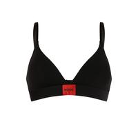 HUGO Soutien-gorge triangle en coton stretch avec étiquette logo rouge - Style TRIANGLE RED LABEL, 50469647 Noir XL