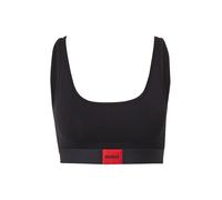 HUGO Brassière en coton stretch avec étiquette logotée rouge - Style BRALETTE RED LABEL, 50469652 Noir S