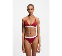 HUGO Soutien-gorge triangle en coton stretch avec bande logotée - Style HUGO ID TRIANGLE PAD, 50557093 Rouge S