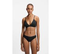 HUGO Soutien-gorge triangle en coton stretch avec bordures logotées - Style MESH LOGO TRIANGLE P, 50557122 Noir S