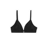 HUGO Soutien-gorge triangle en dentelle à fleurs avec garnissage amovible - Style BLOOM LACE TRIANGLEP, 50561590 Noir XL