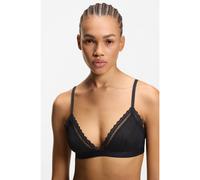 HUGO Soutien-gorge triangle en dentelle avec taille à logo - Style SARTORIAL TRIANGLE, 50557213 Noir M