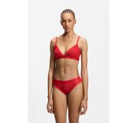 HUGO Soutien-gorge triangle en dentelle avec taille à logo - Style SARTORIAL TRIANGLE, 50557213 Rouge L
