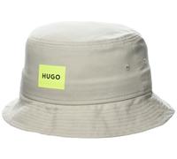 HUGO Square Logo Bucket Hat Bob, Crème d'avoine, X-Large Homme