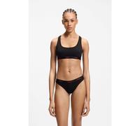 HUGO String en coton stretch avec taille logotée - Style HUGO ID THONG, 50557101 Noir S
