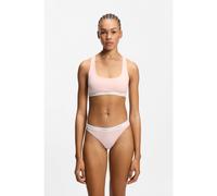 HUGO String en coton stretch avec taille logotée - Style HUGO ID THONG, 50557101 Rose clair M