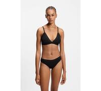HUGO String en coton stretch avec taille logotée - Style MESH LOGO THONG, 50557141 Noir XS
