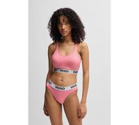 HUGO String en coton stretch avec taille logotée - Style THONG SPORTY LOGO, 50469651 Rose clair S