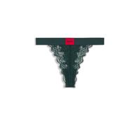 HUGO String en dentelle avec étiquette logotée rouge - Style STRING RL LACE, 50535036 Vert sombre XS