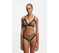 HUGO String en microfibre stretch avec finitions en dentelle - Style THONG UNIQUE, 50545732 Fantaisie L