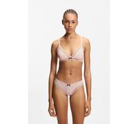 HUGO String en microfibre stretch avec finitions en dentelle - Style THONG UNIQUE, 50545732 Rose clair XL