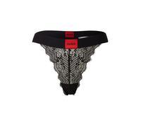 HUGO String en dentelle avec étiquette logotée rouge - Style STRING RL LACE, 50535036 Noir XS