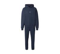 HUGO Survêtement en molleton de coton avec étiquettes logotées bleues - Style Tracksuit_NalonsoNap, 50522369 Bleu foncé L