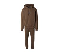 HUGO Survêtement en molleton de coton avec étiquettes logotées bleues - Style Tracksuit_NalonsoNap, 50522369 Marron foncé M